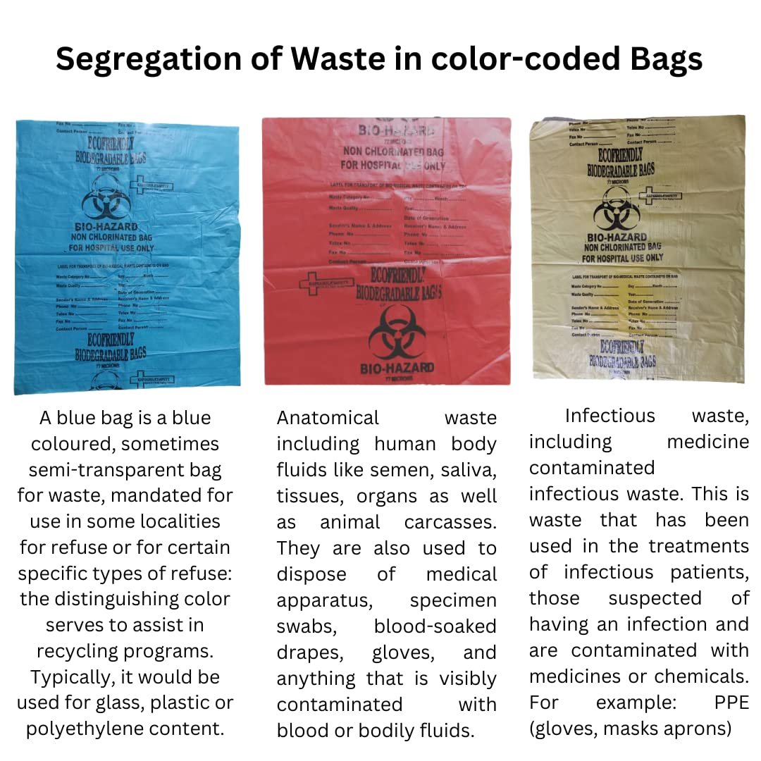 Certified bio hazard bag for hospital use  