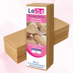 Leios Non-Woven Full Body Hair Removal Wax Strips (Without Wax) | Plain Strips for Face, Chin, Arms, Legs, Underarms, Bikini & Brazilian | Suitable for Normal, Sensitive & Dry Skin