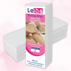 Leios Non-Woven Full Body Hair Removal Wax Strips (Without Wax) | Plain Strips for Face, Chin, Arms, Legs, Underarms, Bikini & Brazilian | Suitable for Normal, Sensitive & Dry Skin - Image 2