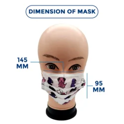 C-Cure Kids 3 Ply Face Mask | Colorful Printed Face Mask for 4–12 Year Old's | Soft, Breathable & Protective disposable Mask with Ear Loop - Image 4