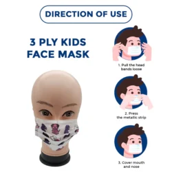 C-Cure Kids 3 Ply Face Mask | Colorful Printed Face Mask for 4–12 Year Old's | Soft, Breathable & Protective disposable Mask with Ear Loop - Image 5