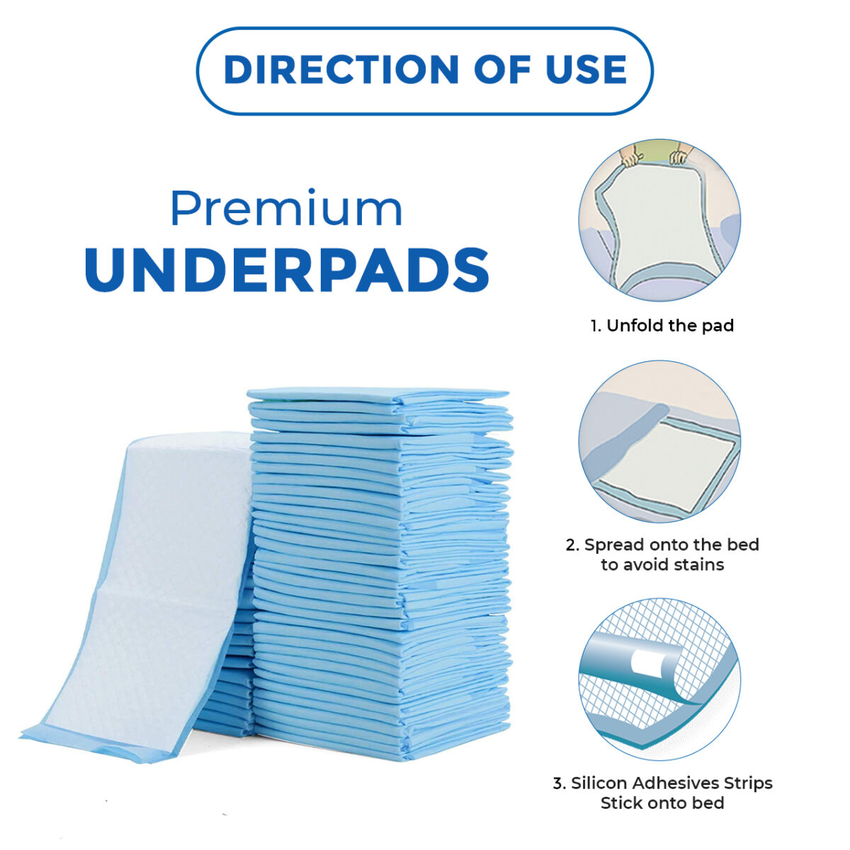 Premium Disposable Under pad | Absorbent Bed Wetting under Sheets for Incontinence Protection  12 reviews - Image 3