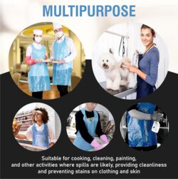 C-Cure Exclusive Disposable Waterproof Apron | Splash-Proof Apron for Clinics, Kitchen, Dog Bathing & Painting | Oil & Fluid Resistant, Unisex pack of 25 - Image 5