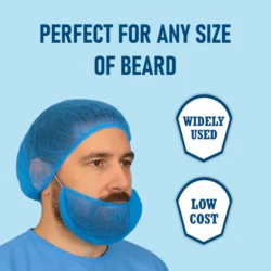 C-Cure Disposable Beard Cover for Men | Exclusive Non-Woven Polypropylene Beard Mask for cooking,food service,Pharma & Industrial Hygiene- Pack of 100 - Image 5