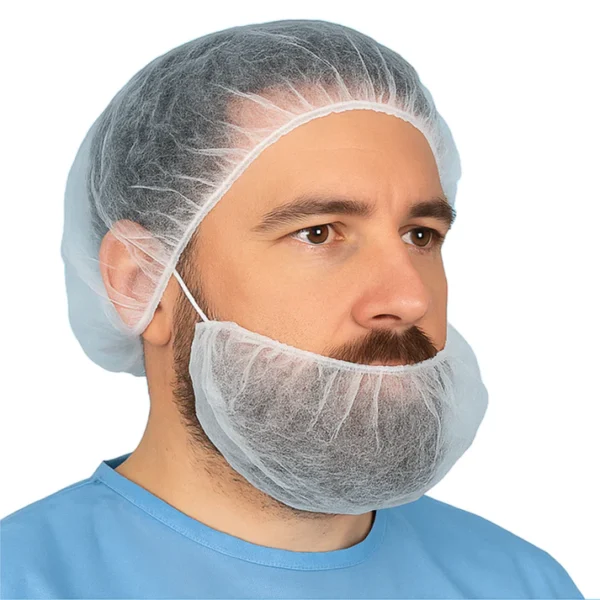 Disposable Beard Cap/Cover | Non-Woven Polypropylene | Ideal for Food, Pharma & Industrial Hygiene