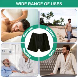 Disposable Non-Woven Bermuda Shorts with Elastic Waistband | Hygienic Underwear for Massage Spa, Sauna, Salon and Hospital - Unisex - Image 3