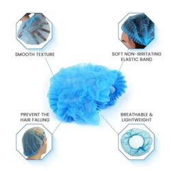 Disposable Non-Woven Bouffant Cap | Unisex Hair Cover | Breathable & Sanitary - Image 8