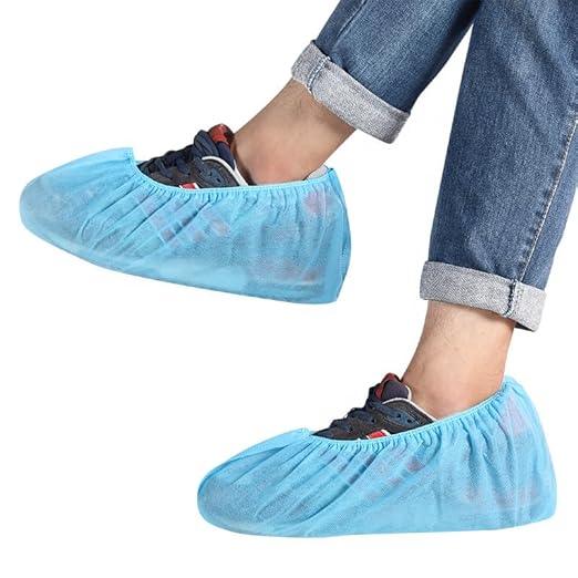 Disposable Non woven Shoe Cover | Anti Slip & Durable Shoe cover- Blue, Free Size