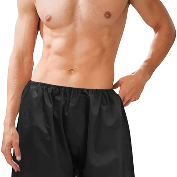 Disposable Non-Woven Bermuda Shorts with Elastic Waistband | Hygienic Underwear for Massage Spa, Sauna, Salon and Hospital - Unisex