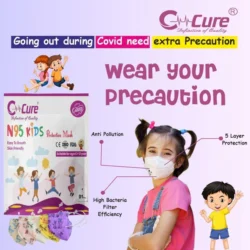 N95 Kids Face Mask – 5 Layer Protection with Adjustable Nose Clip | Multicolor Printed For Children Up to 14 Years - Image 6