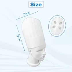 Disposable Kitchen Apron & Chef Cap Combo – Hygienic Non-Woven Set (10+10 Pcs, White) - Image 6