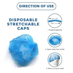 Disposable Non-Woven Bouffant Cap | Unisex Hair Cover | Breathable & Sanitary - Image 6