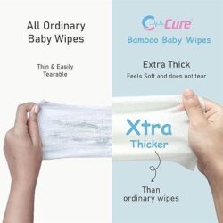 Soft Cleansing Baby Wipes | Organic Bamboo-Based Soft Wipes Enriched With Aloe Vera and Vitamin E for Kids. - Image 2