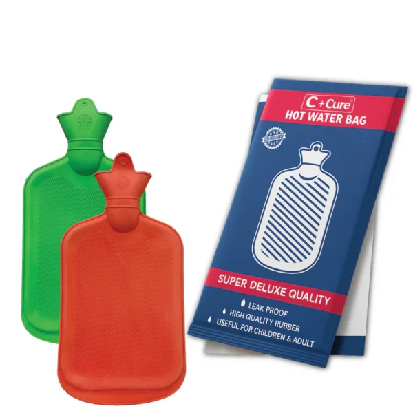 Non-Electric Rubber Hot Water Bag | Large, Leak-Proof Heat Therapy for Pain Relief, Cramps, Injuries & More