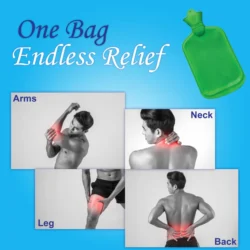 Non-Electric Rubber Hot Water Bag | Large, Leak-Proof Heat Therapy for Pain Relief, Cramps, Injuries & More - Image 2
