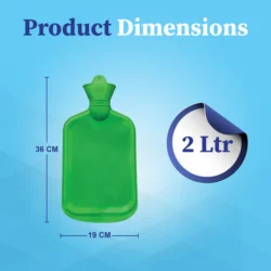 Non-Electric Rubber Hot Water Bag | Large, Leak-Proof Heat Therapy for Pain Relief, Cramps, Injuries & More - Image 7