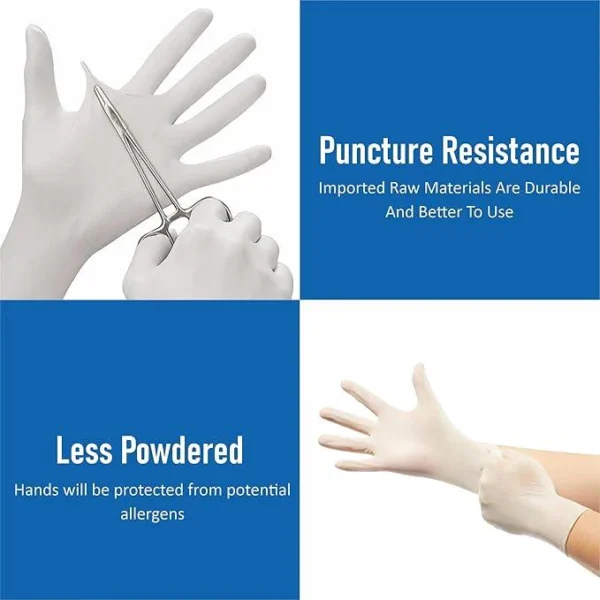 puncture resistance latex gloves