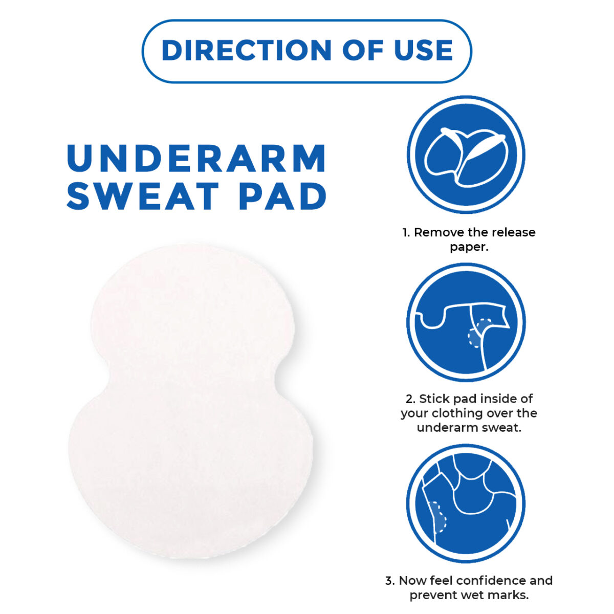 Leios Disposable Underarm Sweat Pads | Keep Underarms Dry & Sweat-Free | Prevent Stains & Body Odor | Comfortable All-Day Protection - Pack of 14 - Image 5