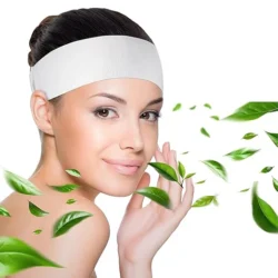 Disposable Spa Headband – Non-Woven, Adjustable Velcro Closure for Facials, Makeup & Skincare