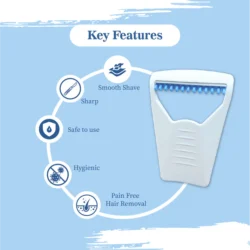C-Cure Disposable Razor for Safe Hair Removal | Body Hair Removal Razor for Gentle skin care Sharp,Smooth & Gentle - Pack of 10 - Image 4