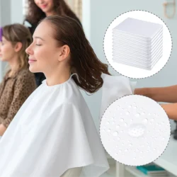 Leios Hair Cutting Salon Apron | Disposable Non woven high Quality Apron for Salon, Spa, Beard Trimming, Facial & Home Grooming - Pack of 20 - Image 4