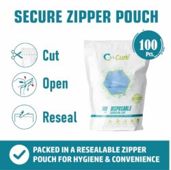 Disposable Non-Woven Surgeon Cap for Doctors & Nurses Use | Blue - Image 7