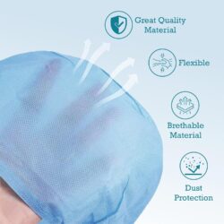Disposable Non-Woven Surgeon Cap for Doctors & Nurses Use | Blue - Image 3