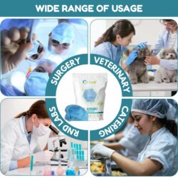 Disposable Non-Woven Surgeon Cap for Doctors & Nurses Use | Blue - Image 2
