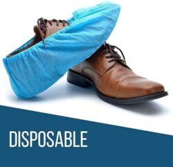 Disposable Non woven Shoe Cover | Anti Slip & Durable Shoe cover- Blue, Free Size - Image 2