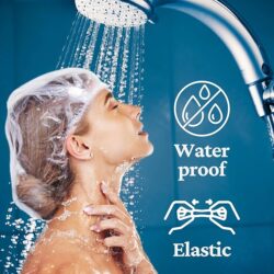 Disposable Waterproof Shower Cap | Unisex | 18-Inch - Image 3