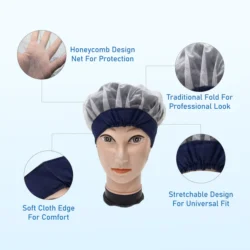 Reusable Nylon Hair Net Cap – Unisex Mesh Hair Cover for Food Industry & Kitchen Use – Washable & Adjustable - Image 4