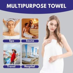 Disposable Body Towels | 75x157cm XXL Size | Non-Woven, Ultra Absorbent, Pack of 20 - Image 6