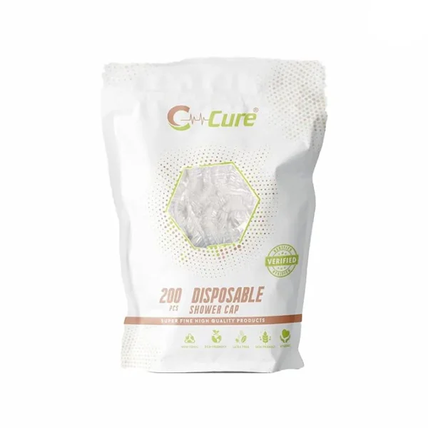 white plastic shower cap