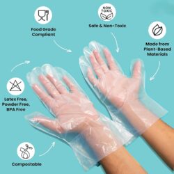 Ecoz Compostable hand Gloves - Eco-Friendly Disposable Gloves - Image 2