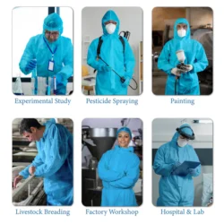 C-Cure Disposable Coverall – Full Body Nonwoven Hooded Suit with zipper - XL - Image 3
