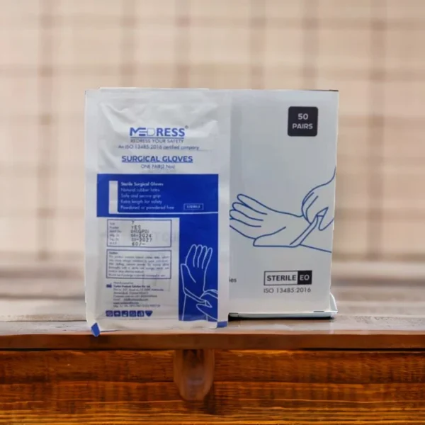 MEDRESS Disposable Latex Surgical Gloves - Powder free