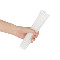 Ecoz Disposable biodegradable White Straw for juice | Exclusive Planet-Friendly Straw for cold drinks, cafes, parties and daily use - Pack of 100 - Image 3