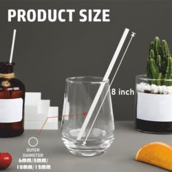 Ecoz Disposable biodegradable White Straw for juice | Exclusive Planet-Friendly Straw for cold drinks, cafes, parties and daily use - Pack of 100 - Image 5