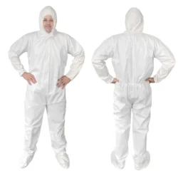 C-Cure Disposable Tyvek Coverall with Hood | Full Body Protection Waterproof Suit - XL