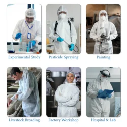 C-Cure Disposable Tyvek Coverall with Hood | Full Body Protection Waterproof Suit - XL - Image 4