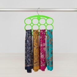 Paras Hanger Plastic Scarf Hanger | Dupatta Organizer with 16 Slots | 360 Degree Rotating Hook | Closet & Wardrobe Organizer for Clothes, Belt, Tie | Pack of 3 - Image 6