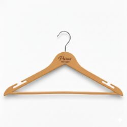 Paras Hanger 360° Rotating Plastic Cloth Hanger for Wardrobe | Durable Dress Hanger for Saree, Shirt & Coat | Space-Saving Wardrobe & Closet Organizer for Cloth Hanging | Pack of 6 Beige