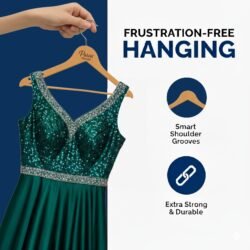 Paras Hanger 360° Rotating Plastic Cloth Hanger for Wardrobe | Durable Dress Hanger for Saree, Shirt & Coat | Space-Saving Wardrobe & Closet Organizer for Cloth Hanging | Pack of 6 Beige - Image 4