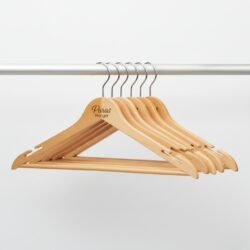 Paras Hanger 360° Rotating Plastic Cloth Hanger for Wardrobe | Durable Dress Hanger for Saree, Shirt & Coat | Space-Saving Wardrobe & Closet Organizer for Cloth Hanging | Pack of 6 Beige - Image 3