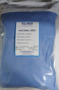 Medress Disposable Surgical Leg O Drape Sterile | Used in orthopedic and surgical leg procedures | Pack Of 100