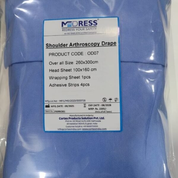 Medress Disposable Shoulder Arthoscophy Sterile Surgical Drape | Designed for Orthopedic Surgical Procedures