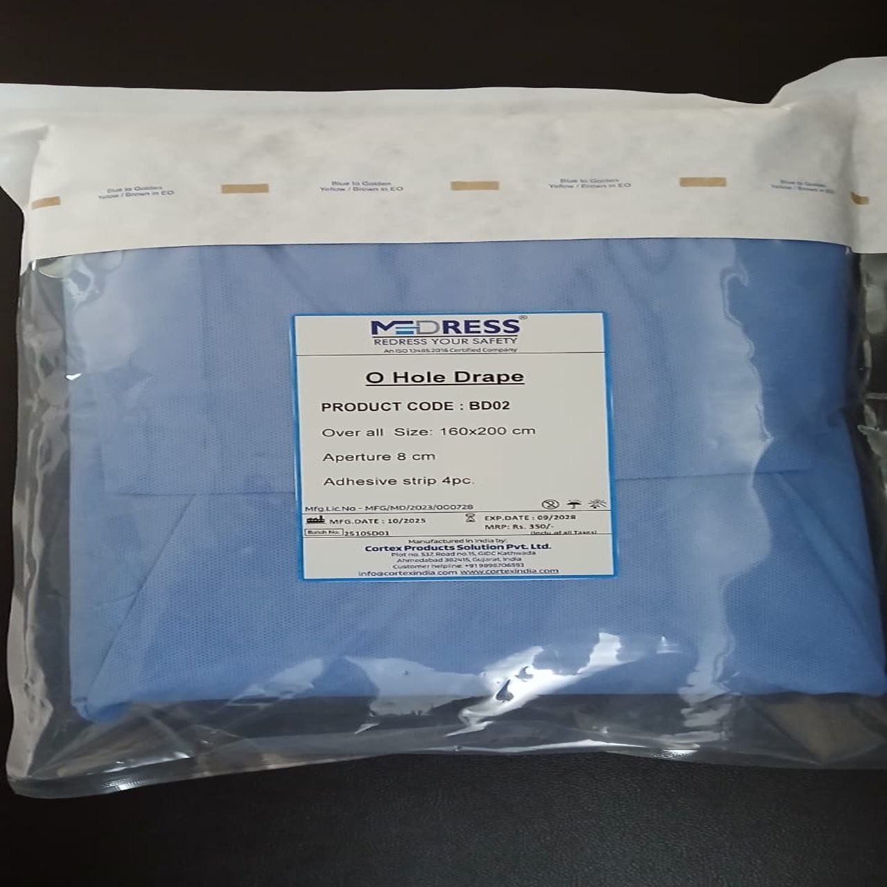 O Hole Drape (1) Medress Surgical O-Hole Drape | Sterile Disposable Drape with Circular Fenestration for General and Specialized Surgeries - Image 1