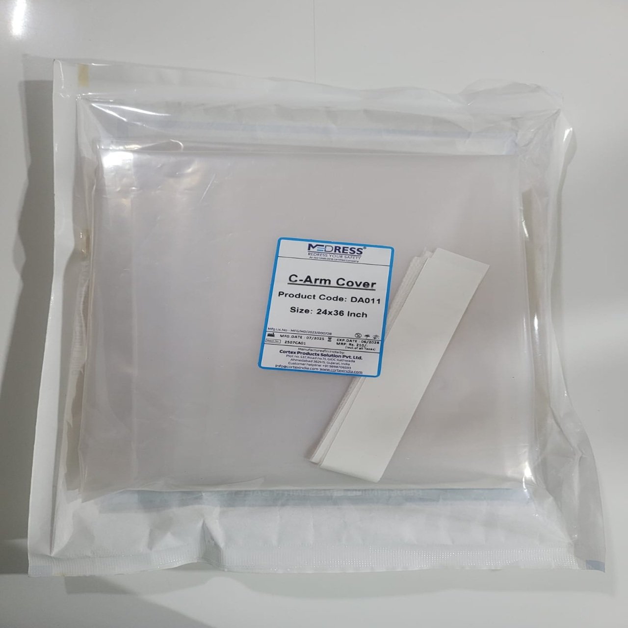 WhatsApp Image 2025-11-24 at 1.29.35 PM Medress C-Arm Cover sterile pack instrument Cover size : 24 x 36 Material : LDPE - Image 1