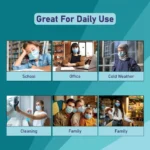 C-Cure 3 Ply Protective Face Mask with Reusable Zipper Pack for Daily Use | Disposable Non-Woven Face Mask with Nose Clip – Pack of 10 - Image 5