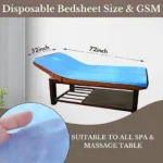 C cure Disposable Waterproof Bed Sheet 32” × 72” | Non-Woven 25 GSM Spa & Massage Table Sheet for Clinic, Patient Care & Hotel Use - Image 4